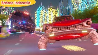 Download lagu Sergeant Cooper the Police Car - Time Officer -  Bahasa Indonesia - Episode 3 | Real City Heroes mp3