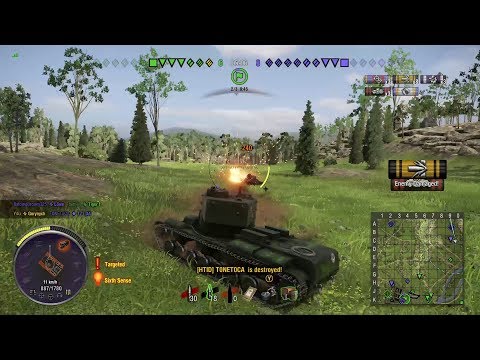 Gorynych KV-5 "TOP GUN" Mastery Gameplay at "Caen" | XBOX ONE | WoT Console