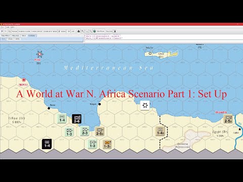 A World at War North Africa Scenario Set Up.