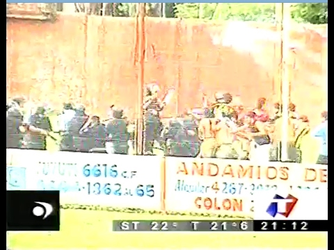 Talleres de Escalada 2 - Almirante Brown 5 (Primera B 2002/2003)Suspended due to very serious inc...