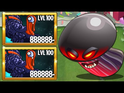 PvZ 2 Turkey Zombie LEVEL 100 vs BOOM BALLOON FLOWER & All Plants Max Level