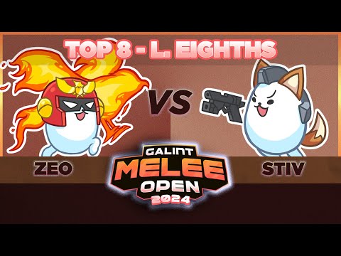 Zeo (Captain Falcon) vs Stiv (Fox) - Galint Melee Open 2024 - Melee Top 8: Losers Eighths