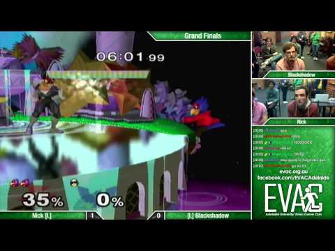 EVAC - SA Nick (Falco) vs Blackshadow (C. Falcon) - Grand Finals - SSBM