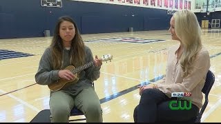 Kalei Mau a star on the court and the ukelele