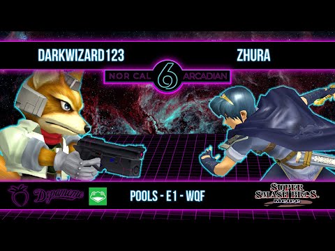 NorCal Arcadian 6 - darkwizard123 (Fox) VS Zhura (Marth) - SSBM - Pools E1 (WQF)