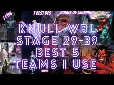 KNULL STAGE  29 TO 39 - LUNA , SHARON ,DR.DOOM,MOONSTONE , SUGI , HT ,MEPHISTO | Marvel Future Fight