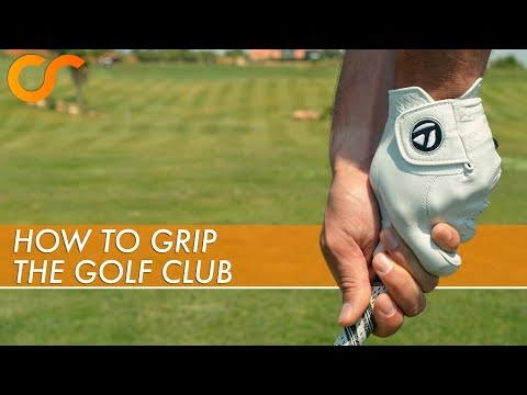 Part of a video titled HOW TO GRIP THE GOLF CLUB - YouTube