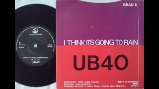 UB40 - I Think It&#39;s Going to Rain Today (Lyrics)