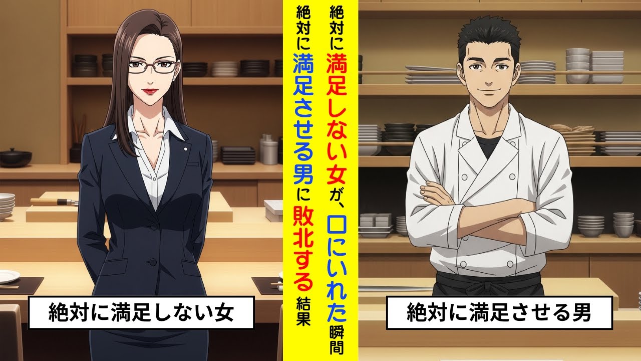 【純愛】プライド高い女が、無口な料理長の最高な「おもてなし」の一品に、女の維持を掛けて絶対負けないはずだったが、、、【恋愛漫画】