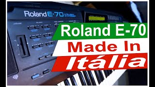 Video thumbnail for ROLAND E-70 - Made In Itália (1992) Arranger. by Cleber landin