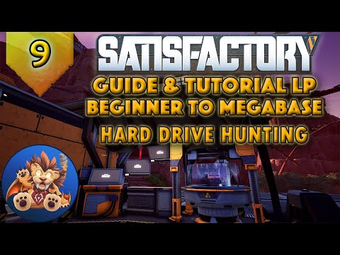 Satisfactory Beginner to Megabase: Hard Drive Hunting & Exploration - Tutorial LP - EP9