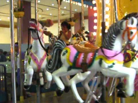 carousel ride of Vincent @ World's of Fun with Daddy Ollan!!