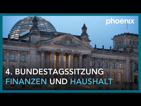 4. Sitzung des Deutschen Bundestages u. a. mit Aussprache zu Finanzen und Haushalt