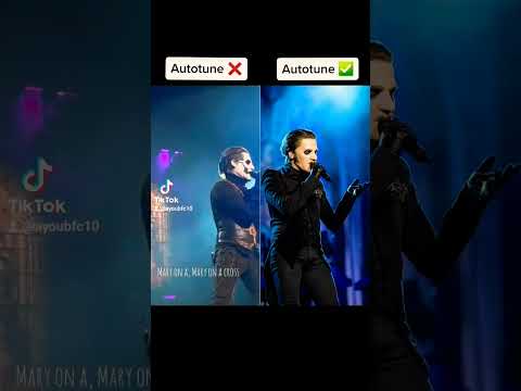 mary on a cross - Autotune vs no Autotune #viral  #shorts