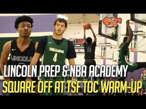 LINCOLN PREP & NBA ACADEMY | SQUARE OFF AT TSF TOC WARM-UP