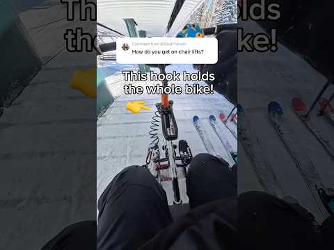 This ski-bike carries itself! 🤩