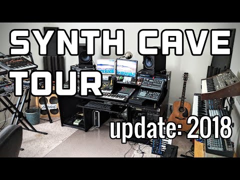 Synth Cave / Studio Tour -  Updated September 2018