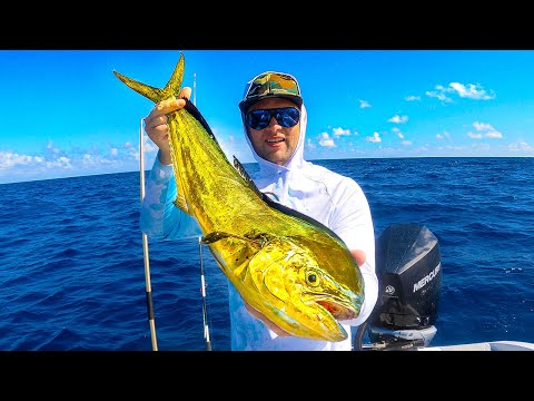 I Found Mahi Mahi & Tuna On a Floater ! { Catch & Cook Poke Bowls }