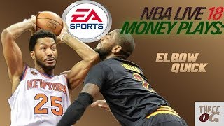 NBA LIVE 18 EASY OFFENSE: MONEY PLAYS, HOW TO USE ELBOW QUICK