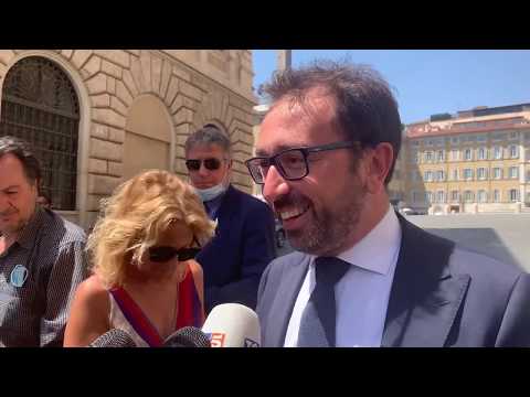 Alfonso Bonafede al termine relazione annuale dell’ANAC al Parlamento