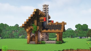 Minecraft How to Build Medieval Forge