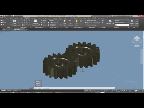 A 3D SPUR GEAR TUTORIAL IN AUTOCAD 2022