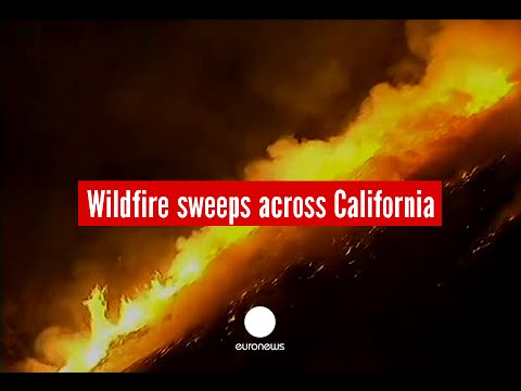 Huge wild fire sweeps across California at alarming pace