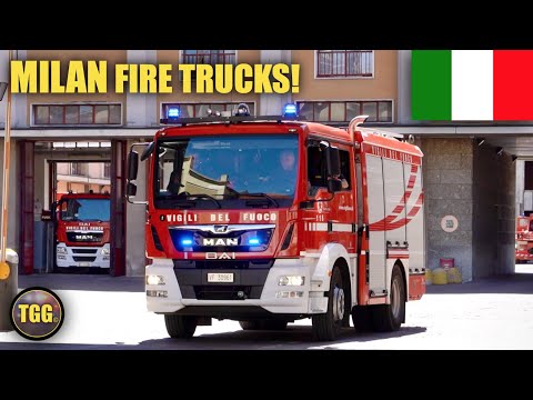 [Italy] Milan Fire Department Responding + Station Tour!