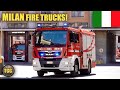 Italy Milan Fire Department Responding Station Tour