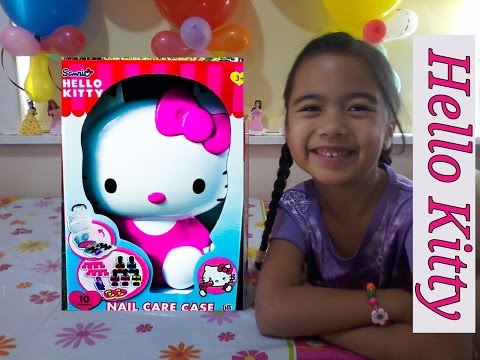 Hello Kitty Nail Care Case by Sanrio Fun with Danielle Unboxing / Review Playing Video