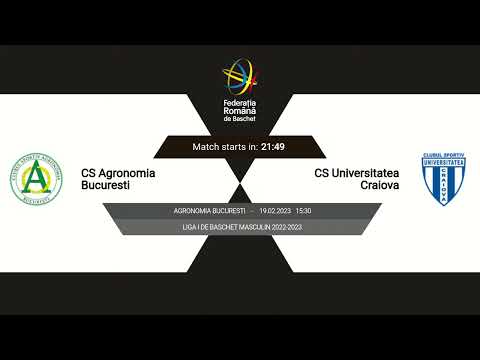 L1BM 2022-2023: Agronomia București - Universitatea Craiova