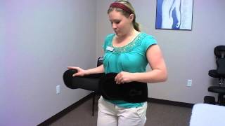 How to put on an LSO - back brace for low back pain