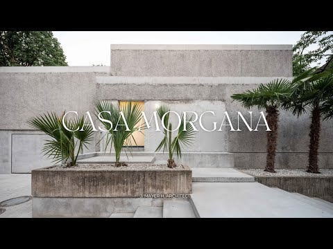 Futuristic Concrete Three Story House Design On A Site Surrounded By Nature