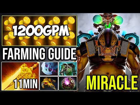 11Min Radiance [Alchemist] Fast Farming Guides 1200GPM New Update Camps 7.21d by Miracle - Dota 2