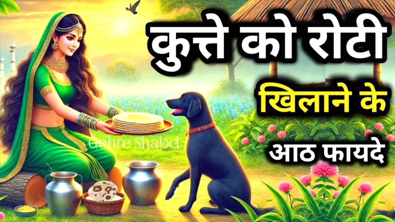 कुत्ते को रोटी खिलाने के 8 फायदे l एक बेजुबान मां की दुखभरी कहानी l Gehre Shabd l#story #motivation