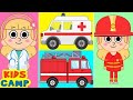 Best Learning Videos for Toddlers | Learn Vehicles for Kids with Occupations