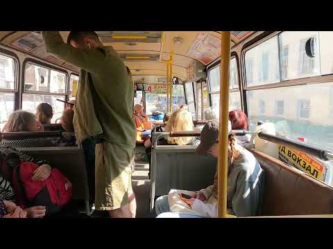 4k Поездка на автобусе ПАЗ 32054/ Russian north.Travel