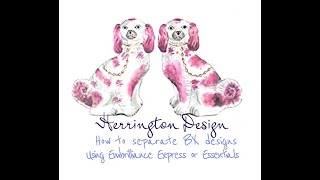 How to separate BX designs using Embrilliance Essentials or Express  Herrington Design