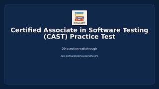 Certified Associate in Software Testing (CAST) Practice Test