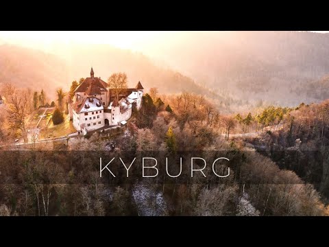 Kyburg Castle near Zurich, Switzerland - Cinematic Swiss Alps drone flight, DJI Mavic 2 pro