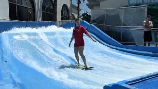 preview picture of video 'FlowRider - Mission Beach, San Diego - 5th Wedding Anniversary Trip 2013'