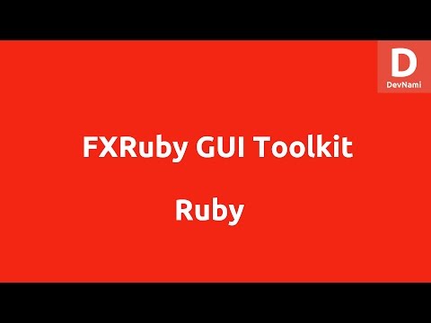 FXRuby GUI Toolkit Tutorial