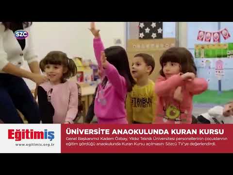 Genel Başkanımız Kadem Özbay, Yıldız Teknik Üniversitesi personellerinin çocuklarının eğitim gördüğü anaokulunda Kuran Kursu açılmasını Sözcü TV’ye değerlendirdi. | EĞİTİM İŞ