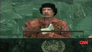 Gadhafis marathon UN address