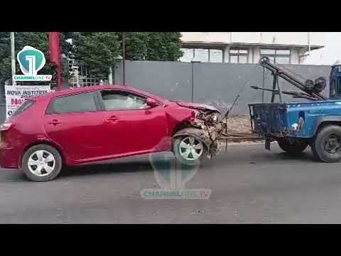 WATCH: Accident Involving Two Cars Disrupts Traffic at Tesano Gardens