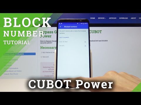 How to Create Blacklist in CUBOT Power - Block Number