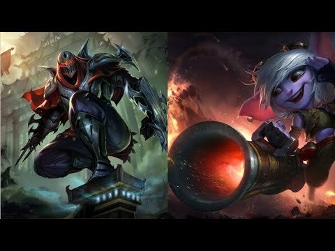 Zed mid and Tristana jungle kill montage
