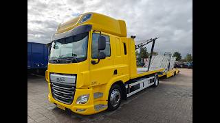 DAF CF 330 FA 4x2 Spacecab Euro6 - Tijhof 5-Loader - Double Winch +  car transporter | Image 4 - Autoline