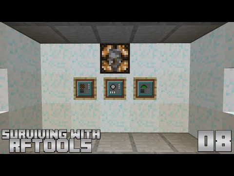 Surviving With RFTools :: E08 - Finding Dimlets & Creating Dimensions