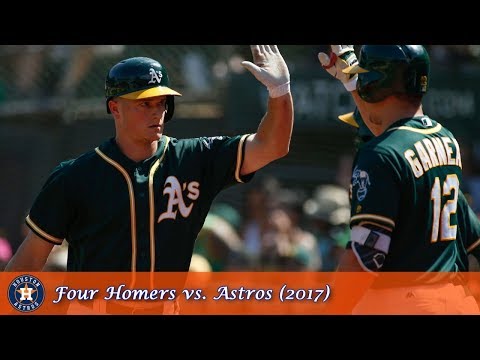 Oakland A's Offensive Outbursts Episode 10 - Four Homers vs. Astros (2017)
